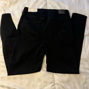 American Eagle NWT Black Next Level Stretch Curvy Hi-Rise Jegging 12 Reg